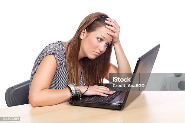 Stressed Out Girl Stock Photo - Download Image Now - 16-17 Years, 18-19 Years, 20-29 Years
