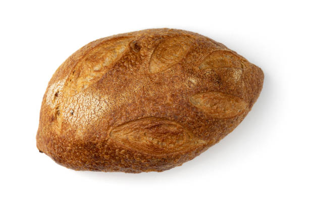 istock fresh homemade bread on white background, top view 1396055881
