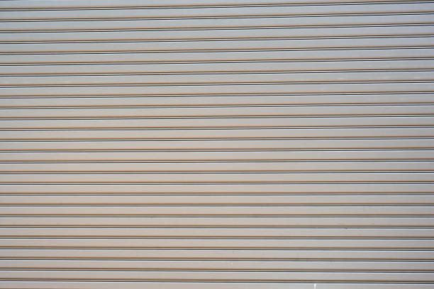 istock Abstract grey metal fence for background. 1396058099