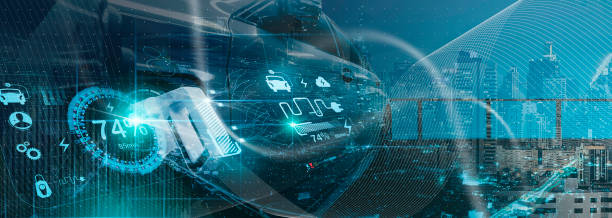 Double exposure Electric vehicle EV car Power cable wirh pump plug in charging power to electric vehicle EV car on virtual modern technology UI control information display,innovation alternative sustainable eco energy. doble exposición vehículo eléctrico ev coche cable de alimentación wirh bomba enchufe en la energía de carga al vehículo eléctrico ev coche en la tecnología moderna virtual ui control de información de visualización, innovación alternativa de en