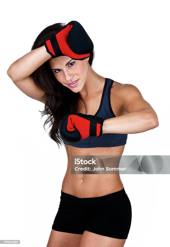 Boxe feminino - Foto de stock de 20 Anos royalty-free