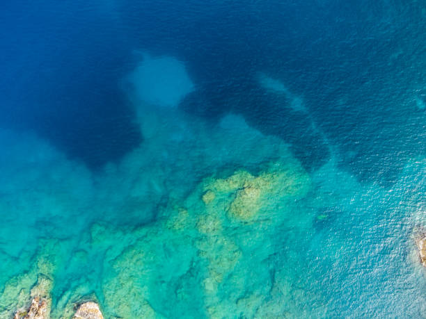 istock Top Down view of a coast 1396064426