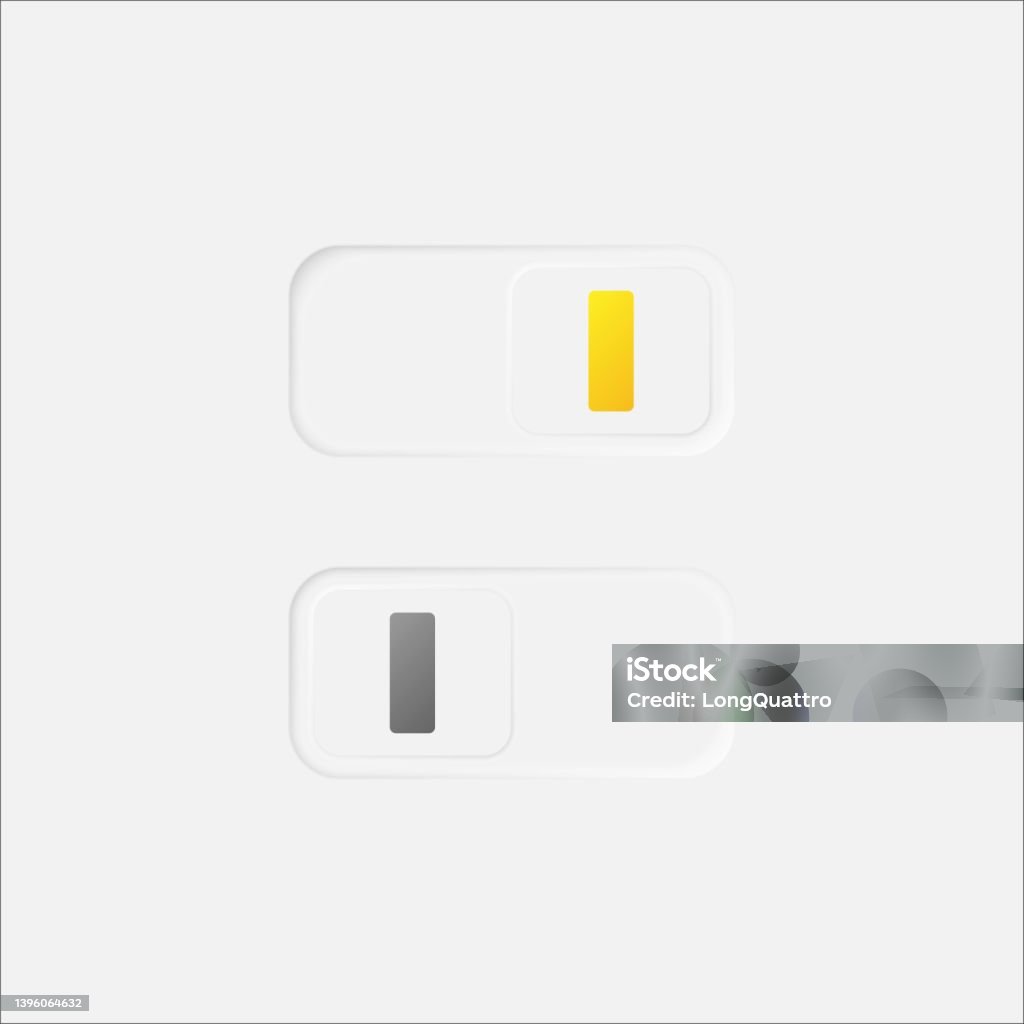 Switch On And Off Square Buttons Stock Illustration - Download Image ...