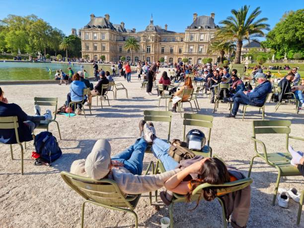 jardin du luxembourg - jardin luxembourg photos et images de collection