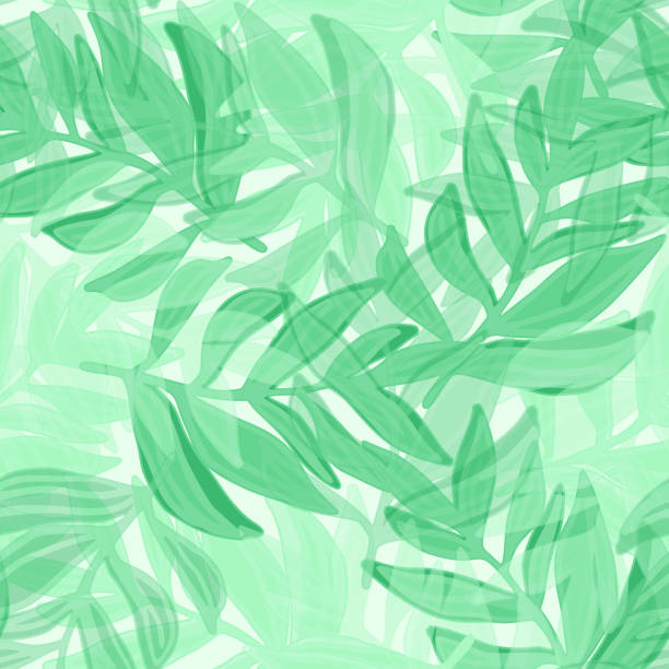 istock Watercolor style tropical vector pattern, palm leaves seamless. Abstract jungle leaf seamless pattern. Botanical floral background. Exotic plant backdrop. 1396076424