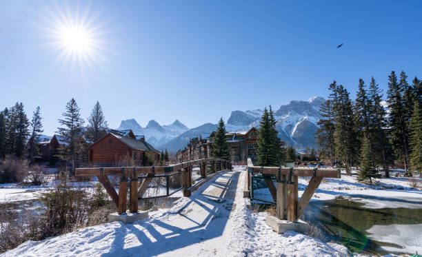 istock Policeman Creek Riverside Trail, Spring Creek Boardwalk in winter 1396076555