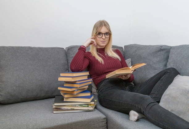 istock Self education of young woman concept. 1396078444