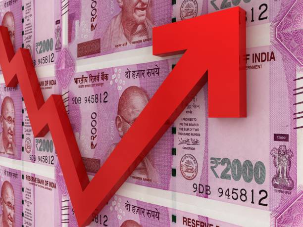 istock Indian rupee money finance growth chart graph 1396083109