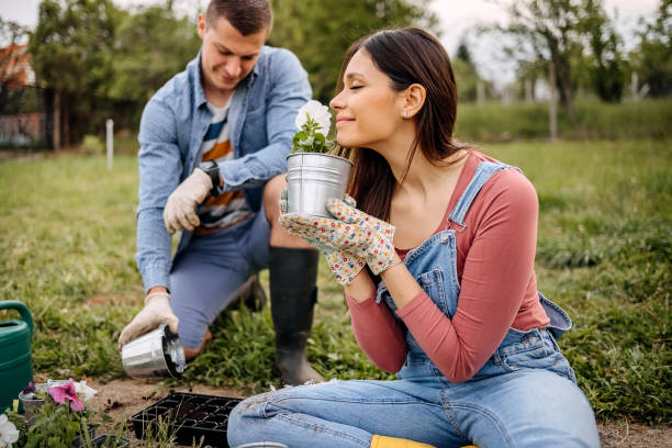 istock Couple plants flowers together 1396084296