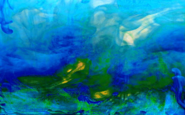 istock Watercolor ink in water, multicolored abstract background. 1396088701