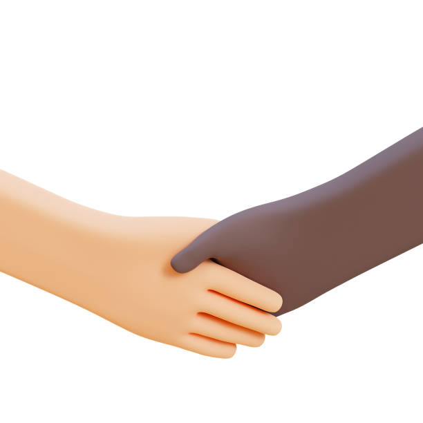 istock handshake illustration business cooperation concept. 3d render illustration with Clipping path. 1396090185