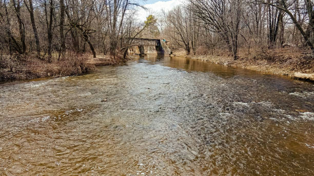 istock A spring day at the park over the river 1396095376