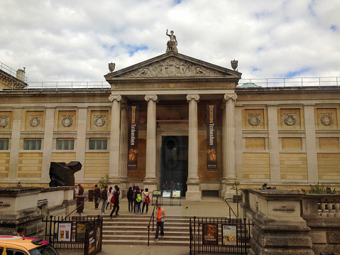 Oxford, England- August 23, 2014: The University of Oxford is one of the toppest universities in the world. Here is Ashmolean Museum.