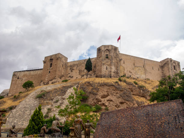 Landscape of Gaziantep Castle in Gaziantep City of Turkey