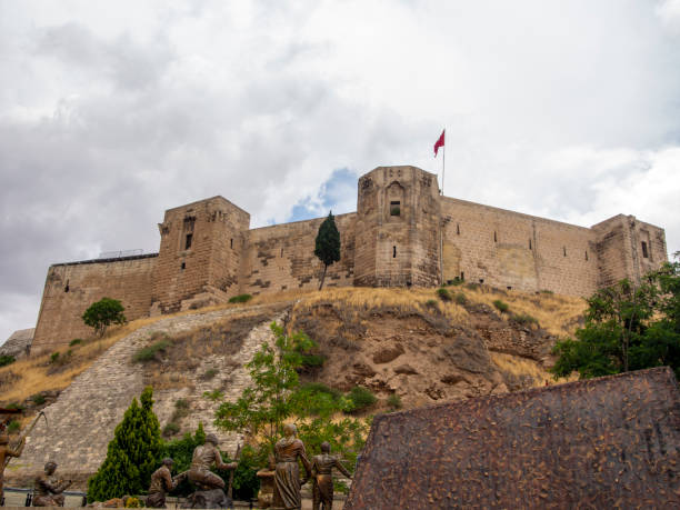 Gaziantep Castle in Turkey Landscape of Gaziantep Castle in Gaziantep City of Turkey gaziantep province stock pictures, royalty-free photos & images