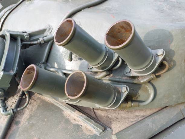 istock Structural element of the tank is steel 1396101825