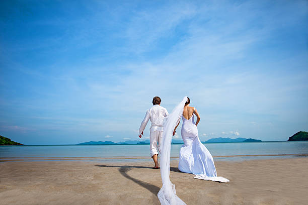 island wedding stock photo