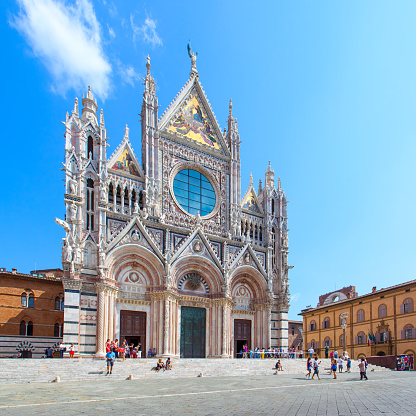 Siena, Italy - September 6, 2014: Cathedral of Saint Mary of the Assumption (Duomo di Siena)