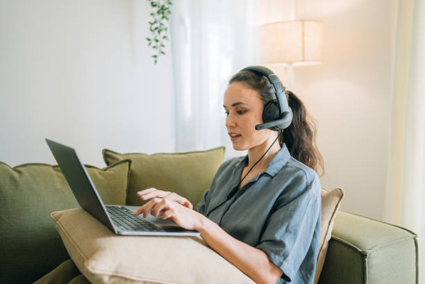 istock Woman working and busy at home. 1396115812