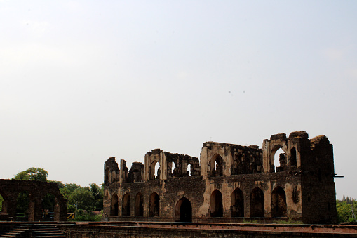 Vijayapura, Karnataka - April 16, 2022: Asar Mahal ruined building.