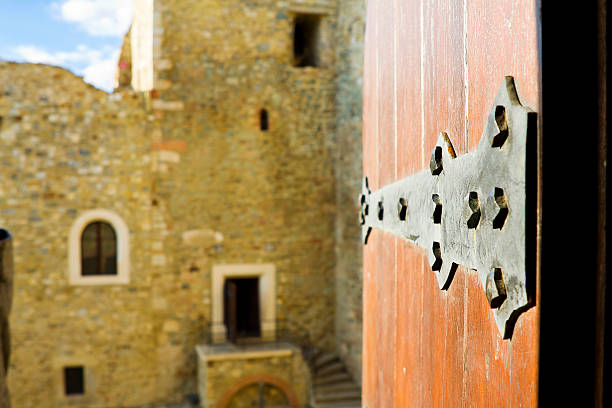 istock Door open in an old castle 139611685