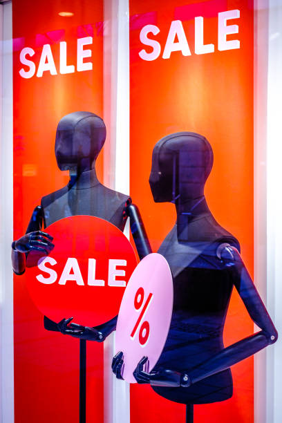 istock typical sale sign at a mannequin 1396120208