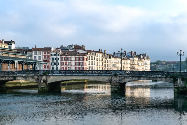istock Bayonne in the pays Basque, bridge on the river 1396128602