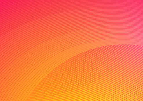 orange and pink warm summer curved abstract bright background