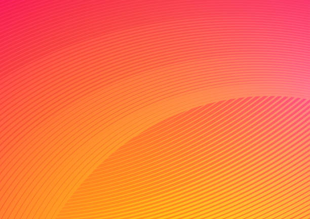 orange pink abstract summer background vector art illustration