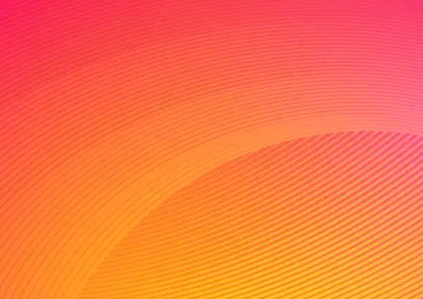 Vector illustration of orange pink abstract summer background