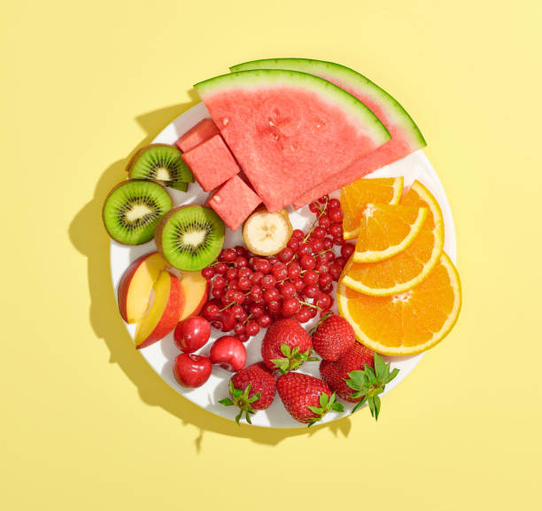istock plate of various fruit and berries 1396139358