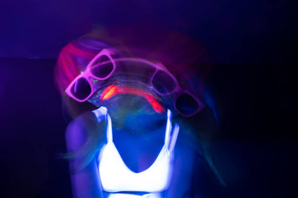 istock Light painting portrait 1396160810