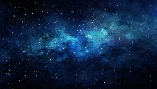 istock Vector cosmic illustration. Beautiful colorful space background. Watercolor Cosmos 1396161285