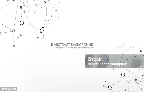 Connection Pattern Background Technology Connection Pattern White Vector Background Stock ...