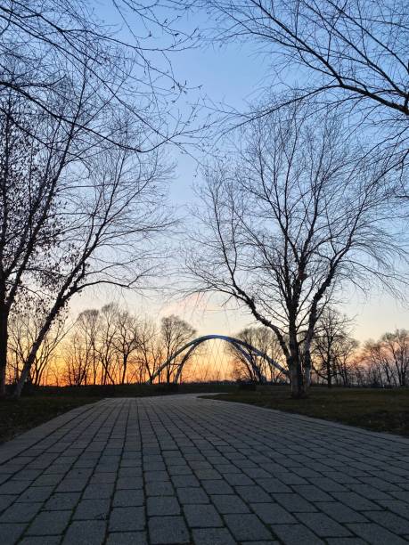 istock Northeast Minneapolis Riverfront and Lowry Bridge at Sunset 1396167822