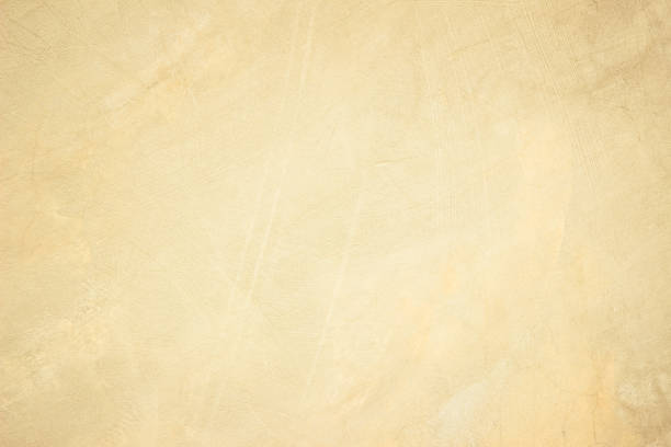 istock Old concrete wall texture background. Close up retro plain cream color cement material surface rough for show or advertise promote product content on display and brown paper design element concept. 1396176516