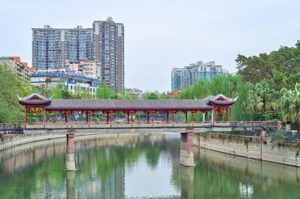 istock Canglang Bridge near Baihuatan Park in Chengdu 1396178180