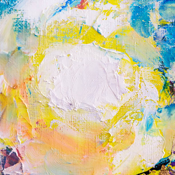 istock bright art abstract background. hand painted yellow texture. 1396180762