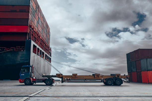 istock Container Terminal in the harbor of Istanbul 1396187335