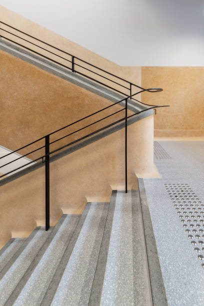 istock Interior view of stairway in old building 1396189250