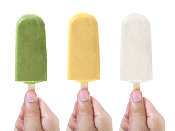 istock Hands holding ice cream isolated on white background 1396195995