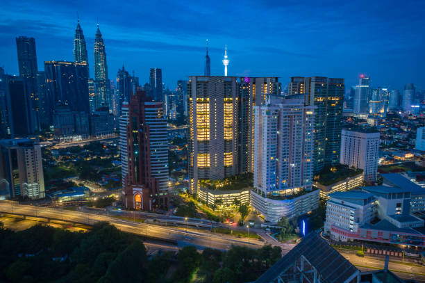 istock Kuala Lumpur, Malaysia cityscape during sun dawn and blue hours 1396197946