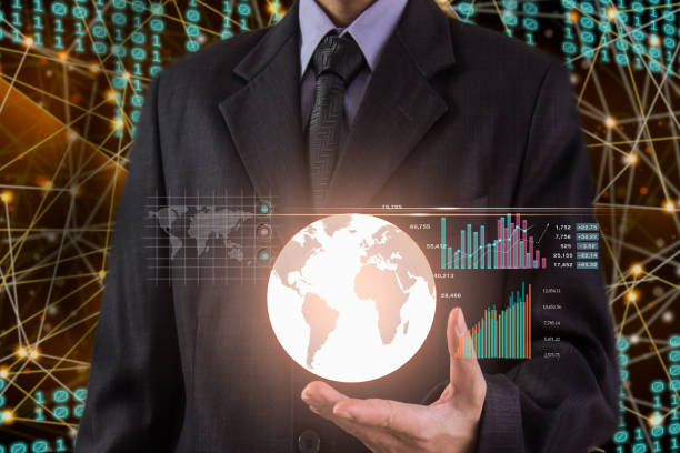 istock Chess game behind forex chart indicators or stock market graph in abstract background. Business concept to present financial information and digital marketing strategy analysis. 1396198815