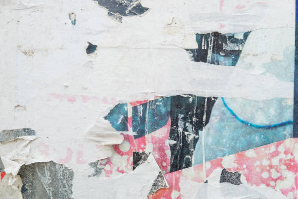 istock Torn and ripped street poster abstract background 1396198827