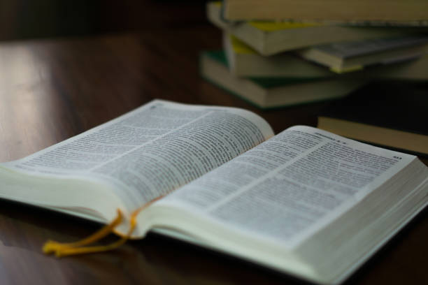 istock Close up of books and bibles 1396204414