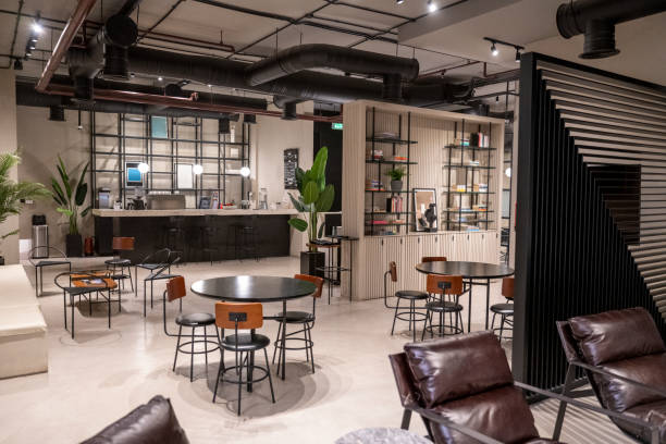 istock Business lounge in coworking office 1396207709