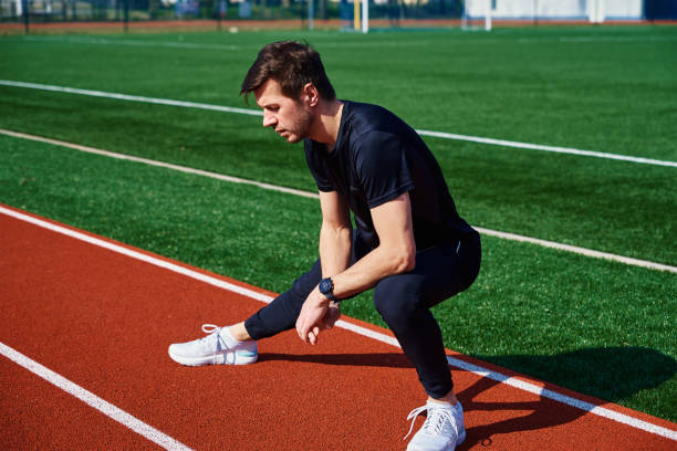 istock Sport man preparing for jogging outdoors 1396210991