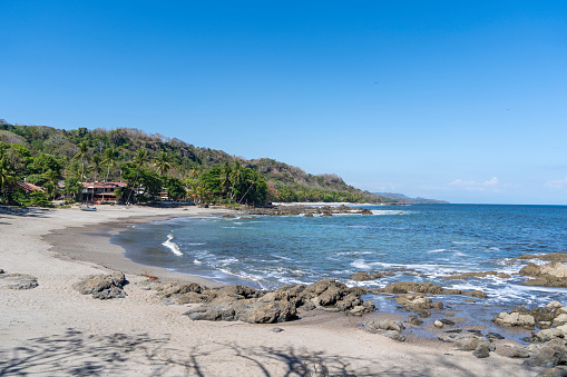 Beautiful beach, Playa Montezuma, Nicoya Peninsula in Costa Rica.