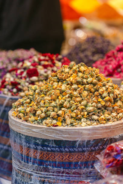 Traditional herbal and spices market.