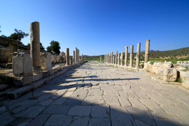 istock Harbor Street in Patara Ancient city. 1396238847